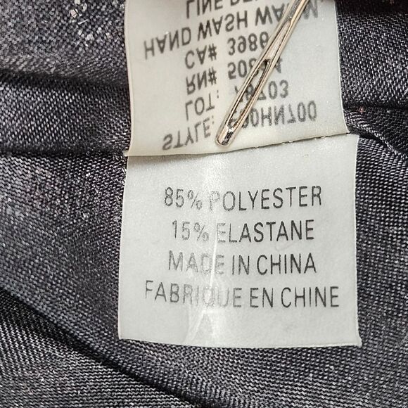 Elie Tahari Black Semi Sheer Sequin & Tulle Versatile Drape Neckline Formal Vest - Picture 12 of 14